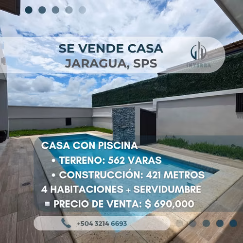 Se Vende Casa en Bosques de Jaraguá Ciudad Jaraguá, San Pedro Sula