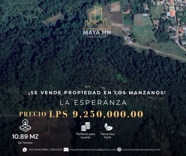 ¡Se vende terreno perfecto para invertir en La Esperanza, Intibucá!