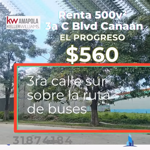 Lote a un costado Blvd Canaan, El Progreso, Yoro