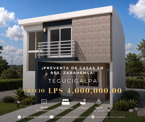 ¡Preventa de casa en Res. Zarahemla, Tegucigalpa!