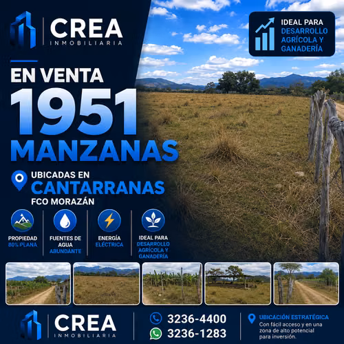 1,951 MANZANAS FOR SALE — CANTARRANAS 