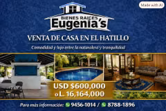  CASA EN VENTA – EL HATILLO