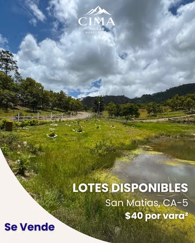  ¡Se venden terrenos en San Matías! 