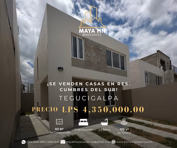¡Se vende casa en Res. Cumbres del Sur, Tegucigalpa!
