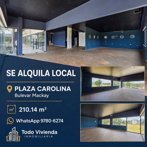 SE ALQUILA AMPLIO LOCAL EN PLAZA CAROLINA SAN PEDRO SULA - Imagen 1