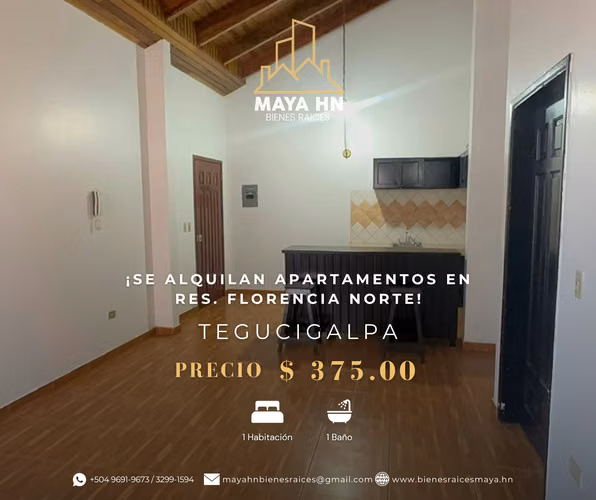 ¡Se alquilan apartamentos en Florencia Norte – Tegucigalpa!