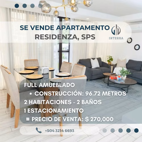 Se Venden Apartamentos en Residenza Bo. Rio de Piedras, San Pedro Sula
