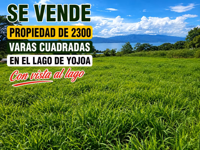 We sell lot of land in the yojoa lake