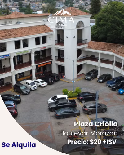 Commercial premises are rented in Plaza Criolla, Boulevard Morazán!