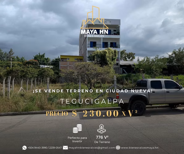 ¡Se vende terreno en Res. Ciudad Nueva! Tegucigalpa