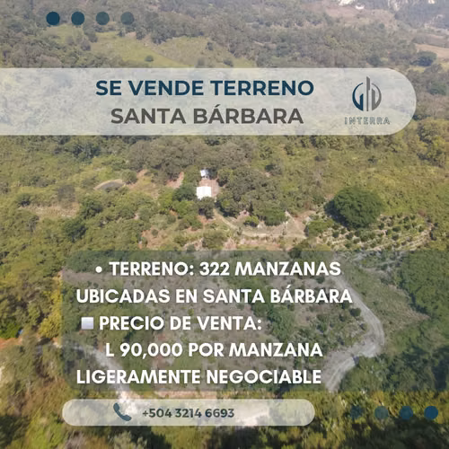 Se Vende Terreno en Santa Bárbara