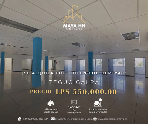 ¡Se alquila edificio en Col. Tepeyac, Tegucigalpa!