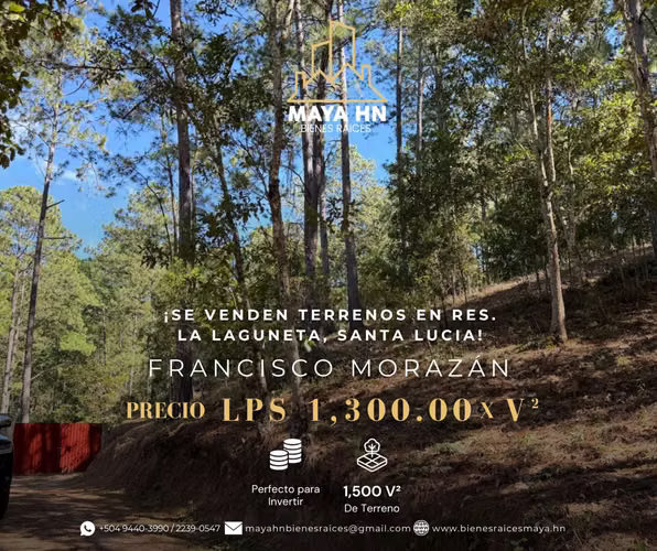 ¡Se vende terreno en Res. La Laguneta, Santa Lucía! 