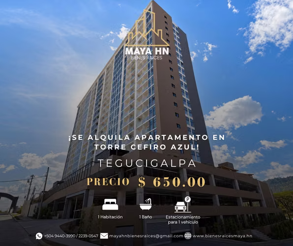 Apartment is rented in Torre Céfiro Azul, Tegucigalpa!