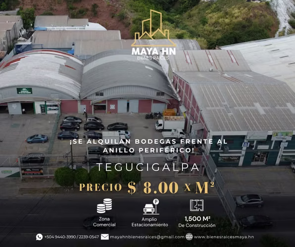 ¡Se alquilan bodegas al frente al Anillo Periférico! Tegucigalpa