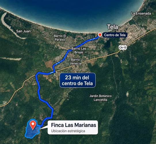 Finca en venta en Tela, Atlántida
