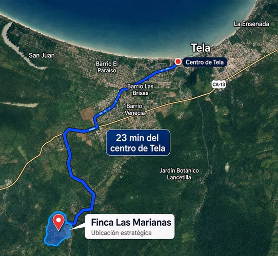 Venta de Finca en Tela