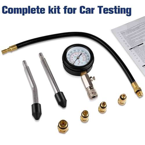 Kit de comprobador de compresión de motor para automóviles y motocicletas