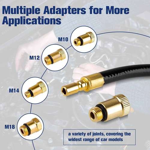 Kit de comprobador de compresión de motor para automóviles y motocicletas
