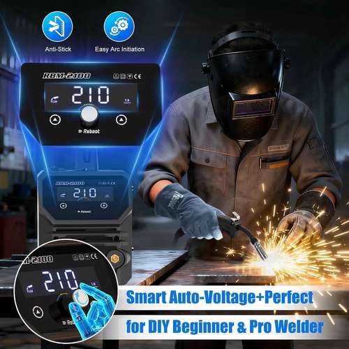  Soldadora Multifuncional 4 en 1 MIG / TIG / Electrodo – Reboot 210AMP