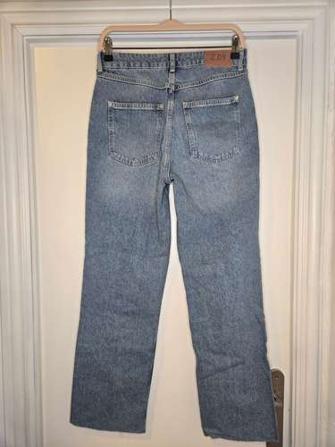 Jeans con botones cruzado 38 hasta el tobillo 