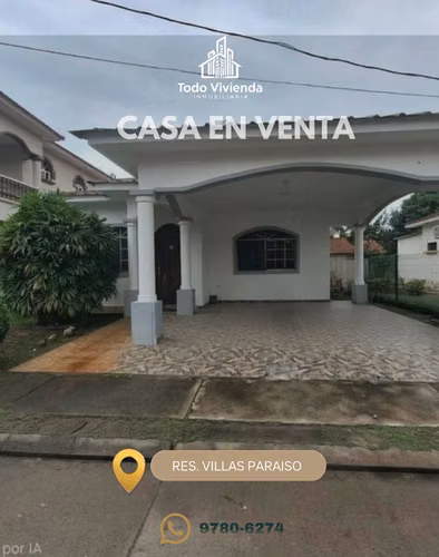 SE VENDE CASA EN RESIDENCIAL VILLAS PARAISO SAN PEDRO SULA