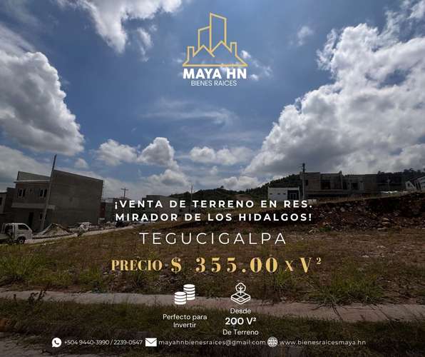 ¡Se venden terrenos en Res. Mirador de Los Hidalgos – Tegucigalpa! - Imagen 1