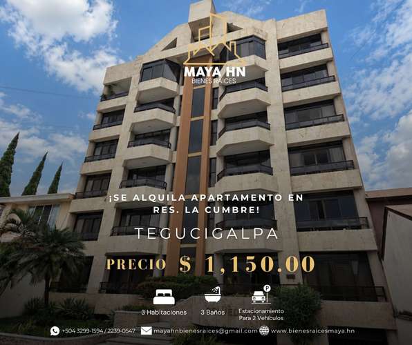 ¡Se alquila apartamento en Res. La Cumbre, Tegucigalpa!