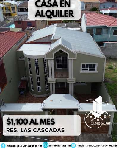 ¡HERMOSA CASA EN ALQUILER! RES. LAS CASCADAS EN TEGUCIGALPA!