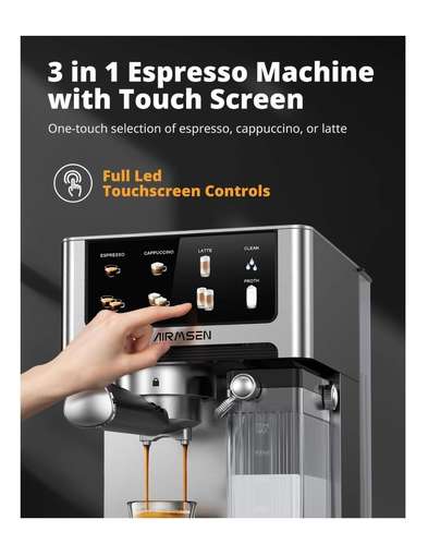 Maquina Espresso AIRMSEN 20 BAR Nuevas y Seminuevas con Espumador Automático
