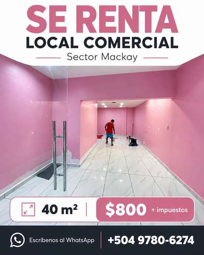 SE ALQUILA LOCAL COMERCIAL-SAN PEDRO SULA