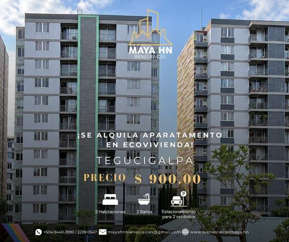 ¡Se alquila apartamento en Ecovivienda, Tegucigalpa!