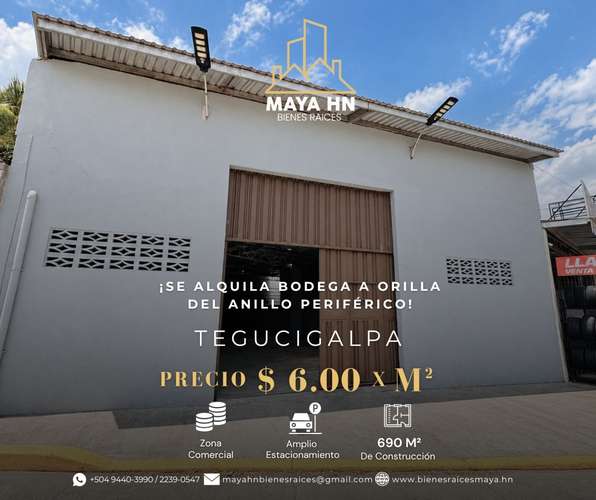 ¡Se alquila bodega a orilla del Anillo Periférico!
