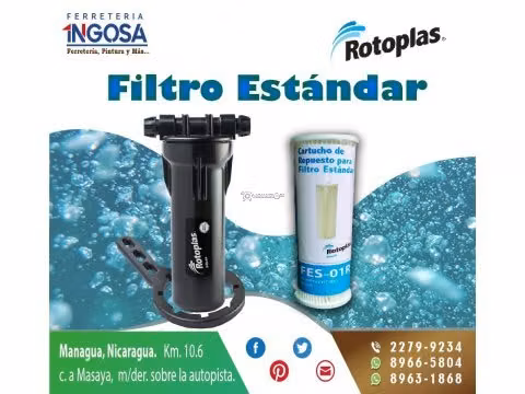 Filtro Estándar para sedimentos #ROTOPLAS # Managua#Nicaragua