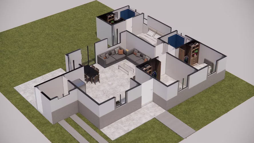 Tu Casa nueva en Jinotepe, Modelo Índigo Ampliado, en Residencial Camino Verde