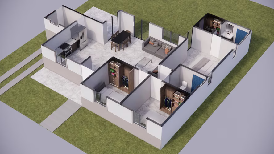 Tu Casa nueva en Jinotepe, Modelo Índigo Ampliado, en Residencial Camino Verde