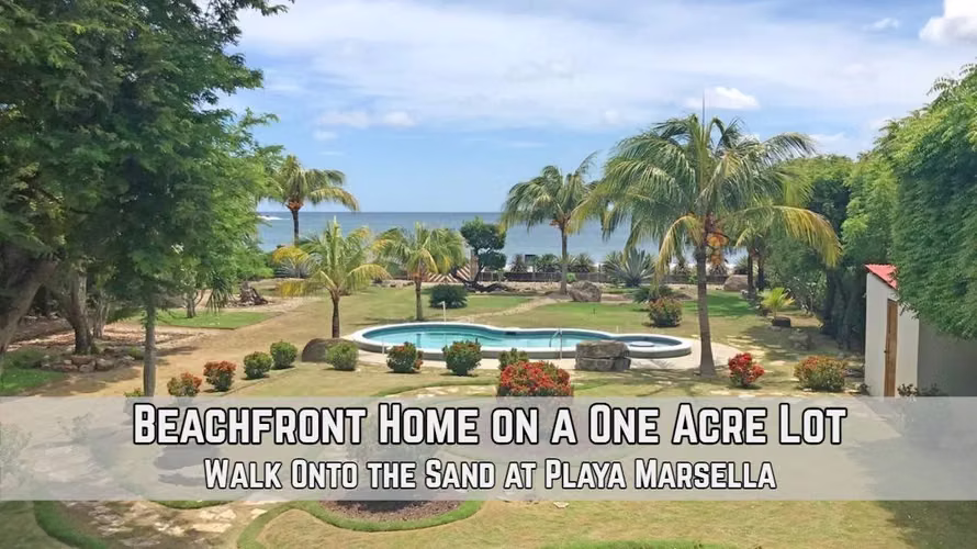 Playa Marsella Beachfront Home on More Than an Acre