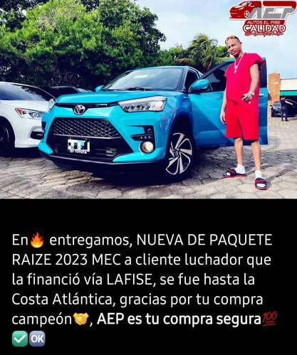 RAIZE 2023 AUTOMATIC FXTRS LA MÁS FXTRS NUEVA DE PAQUETE