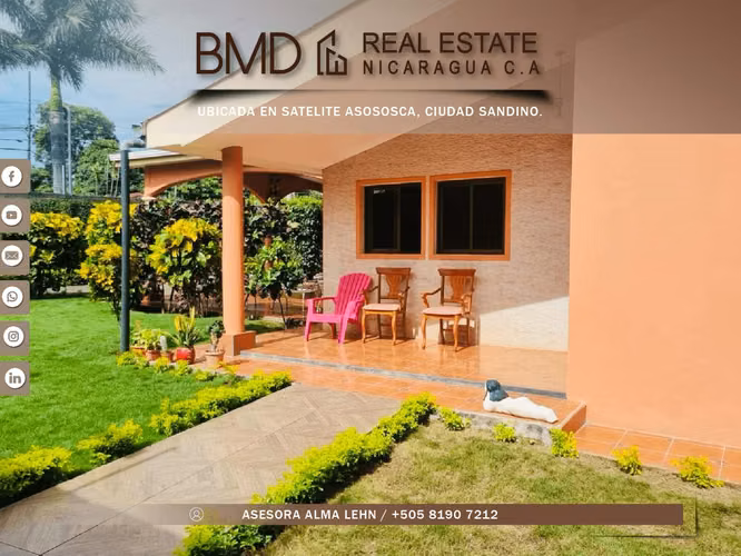 It sells beautiful two-storey house in Satélite de Asososca AL