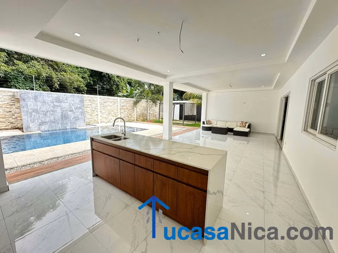 Casa full muebles moderna con piscina - Imagen 13