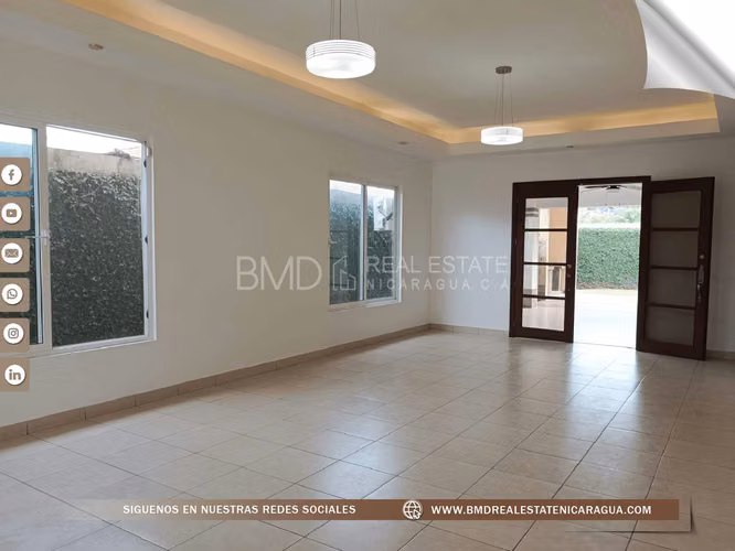 Ubicada dentro de un Residencial con áreas verdes, casa club, piscina, y seguridad 24/7  NG