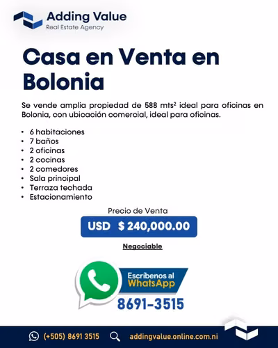 Venta de Casa en Bolonia