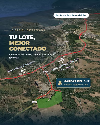 ¡Lotes en venta en San Juan del Sur desde $16,540!