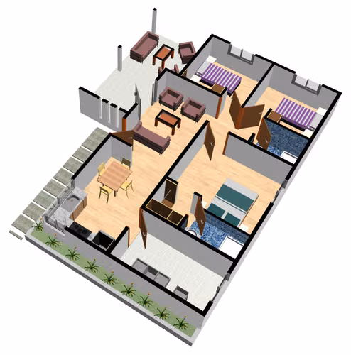 AM -Proyecto La Rosaleda, Modelo Amapola Pre-Construcción