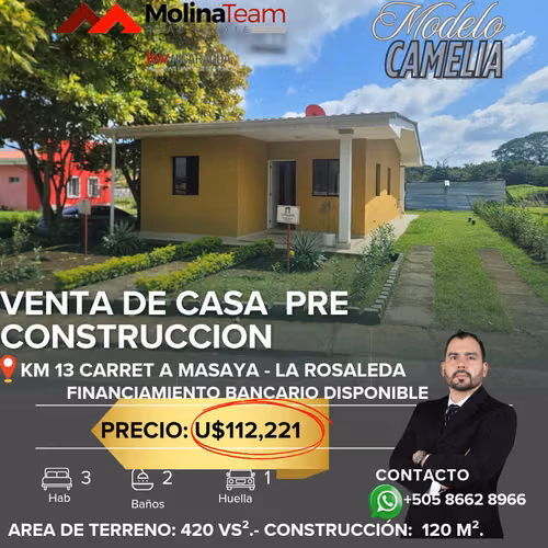 Start your home with the Camelia Model in La Rosaleda Residential!