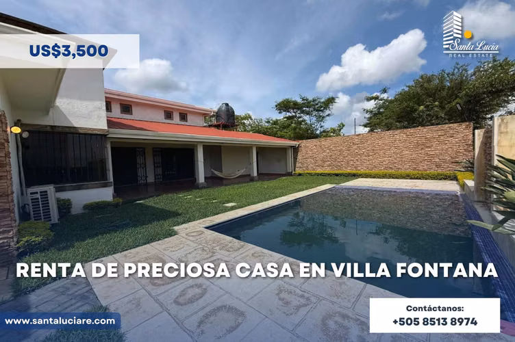 Renta de Casa en Villa Fontana Sur - LL