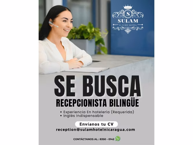 Recepcionista Bilingüe