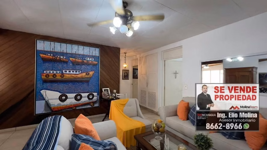 Casa en Venta en Villa Fontana Norte – Zona Exclusiva de Managua - Amplio terreno 1,000 v2