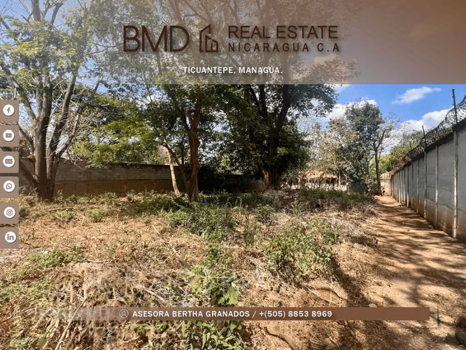 Venta de este hermoso terreno que se encuentra en Ticuantepe BG