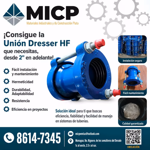 ¡Consigue tu Unión Dresser de Hierro Fundido desde 2" en adelante!